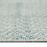 Amer Rugs DUN60508 Dune Distressed Geometric Blue 5' X 8' Area Rug