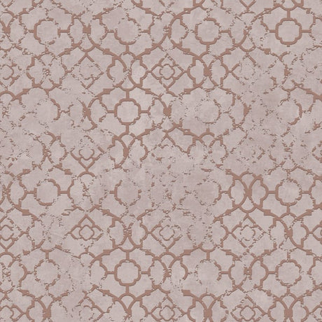 Galerie DWP0246-04 Rose Gold Aged Quatrefoil - Eade's Wallpaper