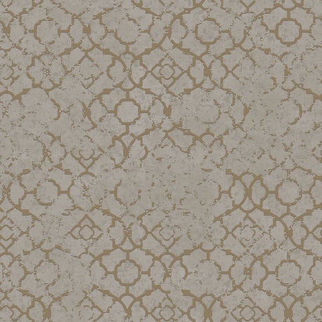 Galerie DWP0246-06 Gold Aged Quatrefoil - Eade's Wallpaper