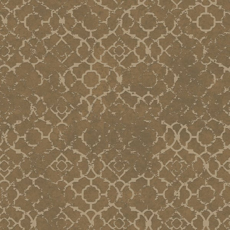 Galerie DWP0246-07 Gold Aged Quatrefoil - Eade's Wallpaper