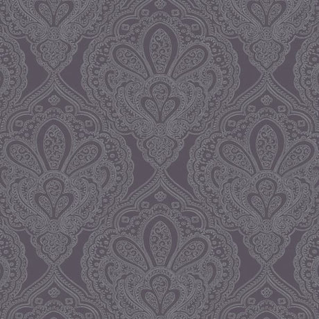 Galerie DWP0247-01 Purple Lilac Mehndi Damask - Eade's Wallpaper
