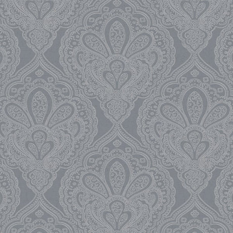 Galerie DWP0247-02 Silver Grey Mehndi Damask - Eade's Wallpaper