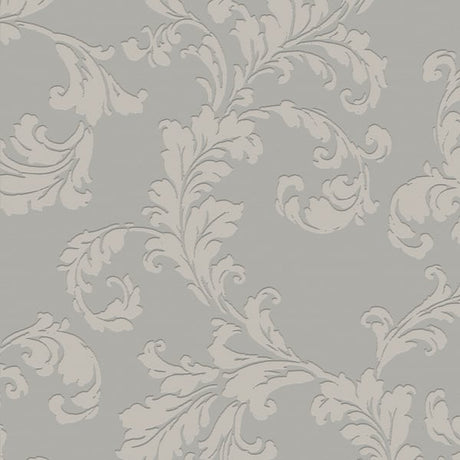Galerie DWP0250-03 Silver Grey Acanthus trail - Eade's Wallpaper