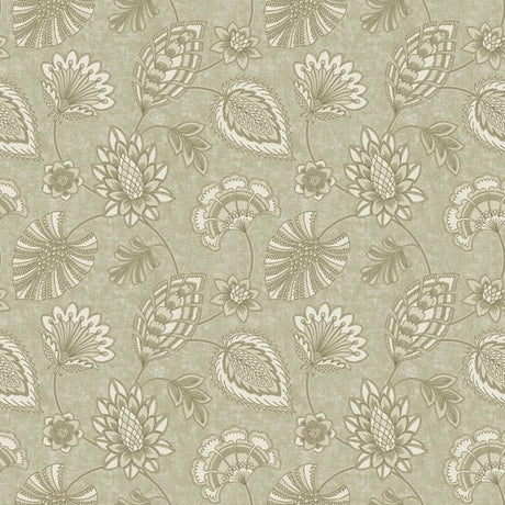 Galerie DWP0351-03 Beige Flower Fan - Eade's Wallpaper