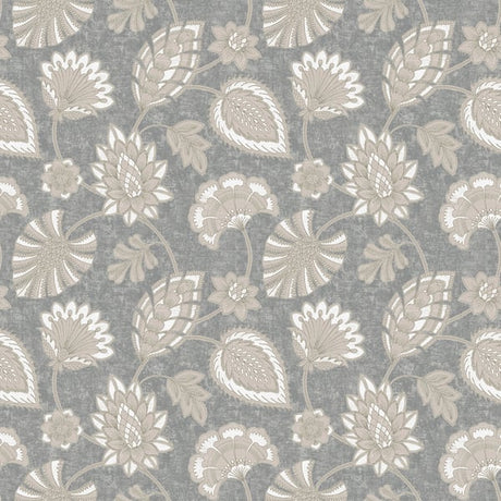 Galerie DWP0351-04 Silver Grey Flower Fan - Eade's Wallpaper