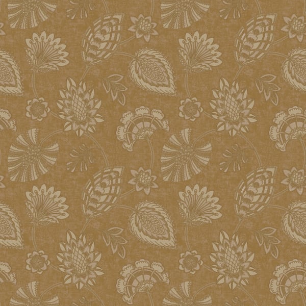 Galerie DWP0351-07 Bronze Brown Flower Fan - Eade's Wallpaper