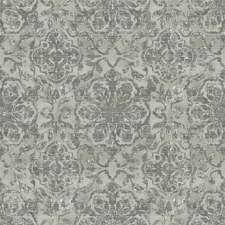 Galerie DWP0353-04 Green Floral Stripe - Eade's Wallpaper