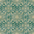 Galerie DWP0353-05 Green Floral Stripe - Eade's Wallpaper