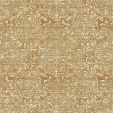 Galerie DWP0353-06 Silver Grey Floral Stripe - Eade's Wallpaper