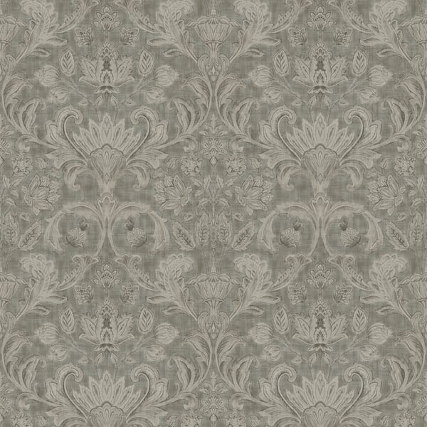 Galerie DWP0354-02 Bronze Brown Damask - Eade's Wallpaper