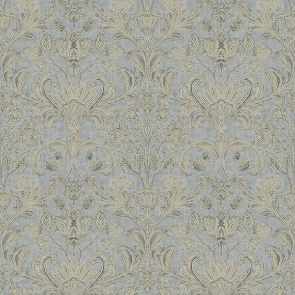 Galerie DWP0354-04 Silver Grey Damask - Eade's Wallpaper