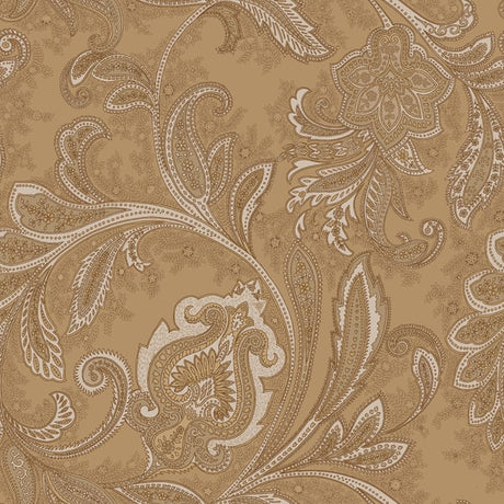 Galerie DWP0355-06 Bronze Brown Paisley - Eade's Wallpaper