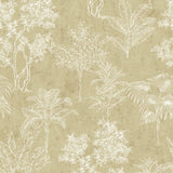 Galerie DWP0361-03 Bronze Brown Floating Foliage - Eade's Wallpaper