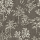 Galerie DWP0361-05 Silver Grey Floating Foliage - Eade's Wallpaper