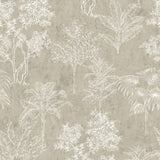 Galerie DWP0361-06 Silver Grey Floating Foliage - Eade's Wallpaper