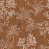 Galerie DWP0361-07 Orange Floating Foliage - Eade's Wallpaper