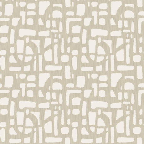 Galerie DWP0364-02 Cream Chunky Geo - Eade's Wallpaper