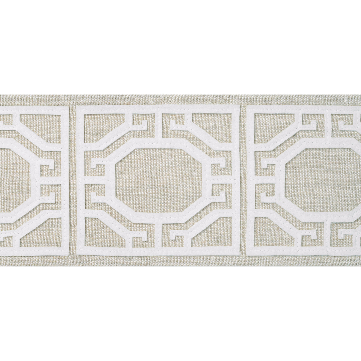 Thibaut E12008 GATE APPLIQUE TAPE Linen
