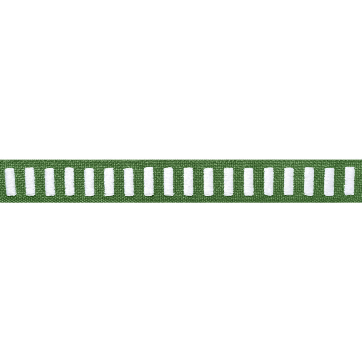 Thibaut E12130 DASH TAPE White on Kelly