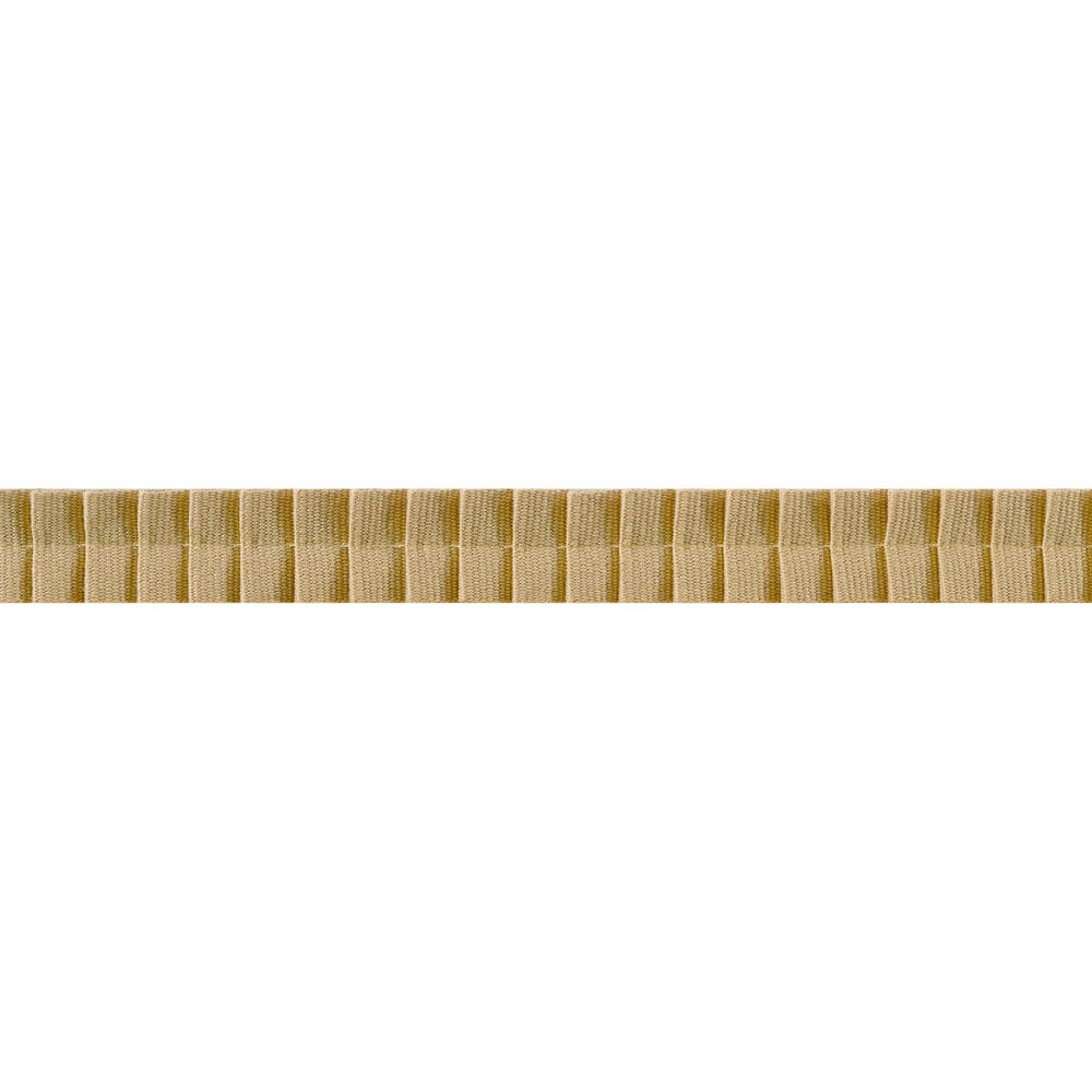 Thibaut PLEATED TAPE E12310 in Soft Gold Trim - TAPES & TRIM