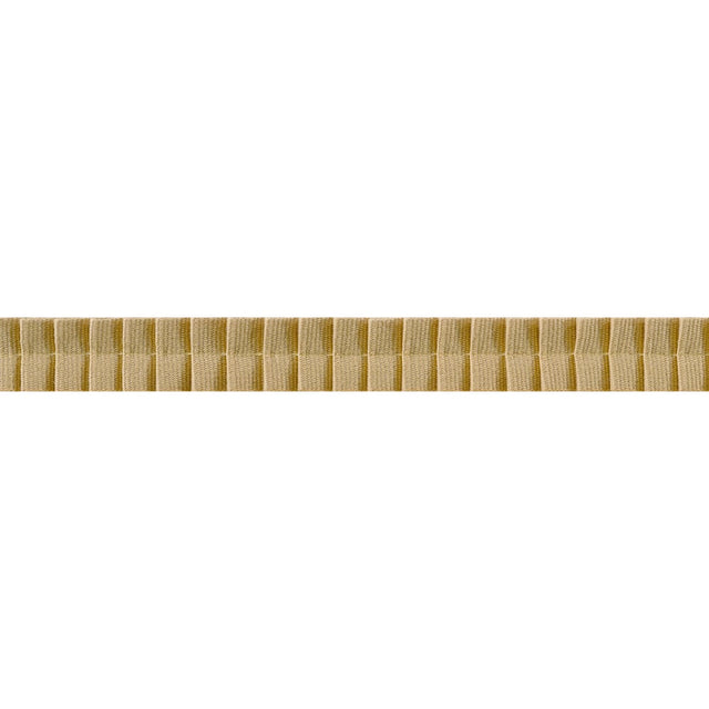 Thibaut PLEATED TAPE E12310 in Soft Gold Trim - TAPES & TRIM