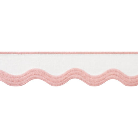 Thibaut WAVE TAPE E12329 in Blush on White Trim - TAPES & TR