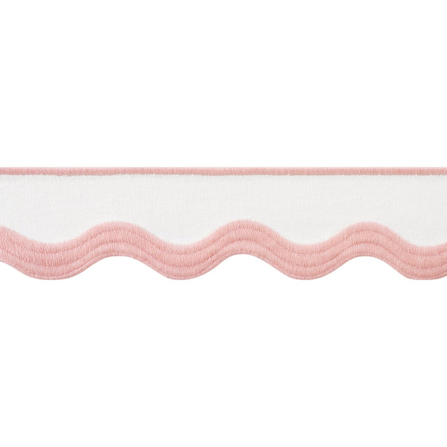 Thibaut WAVE TAPE E12329 in Blush on White Trim - TAPES & TR