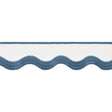 Thibaut WAVE TAPE E12333 in Bermuda on White Trim - TAPES & 
