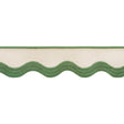 Thibaut WAVE TAPE E12337 in Kelly on Linen Trim - TAPES & TR
