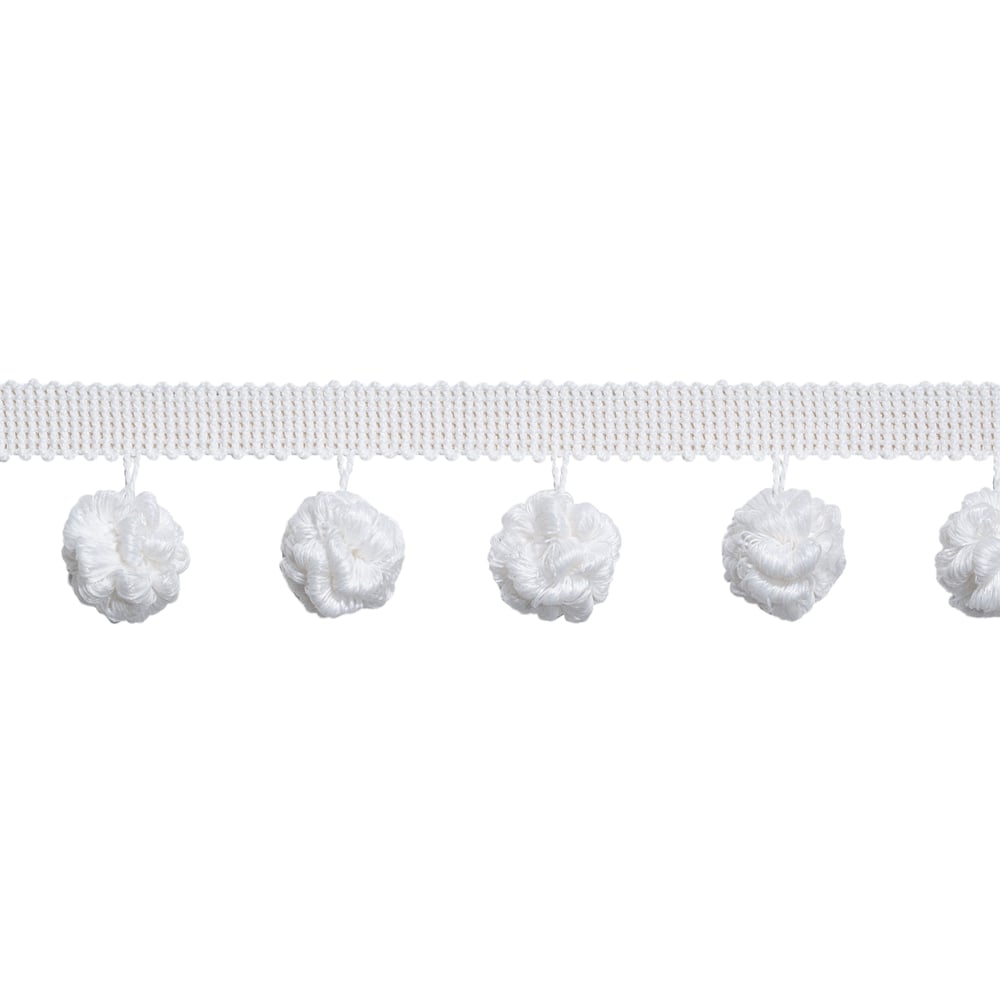 Thibaut FLORIAN FRINGE E12438 in Snow White Trim - TAPES & T