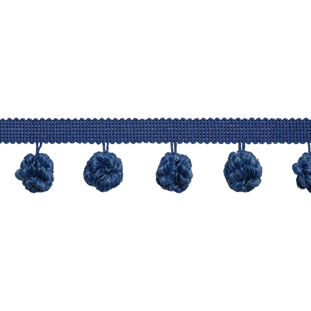 Thibaut FLORIAN FRINGE E12444 in Navy Trim - TAPES & TRIMS V