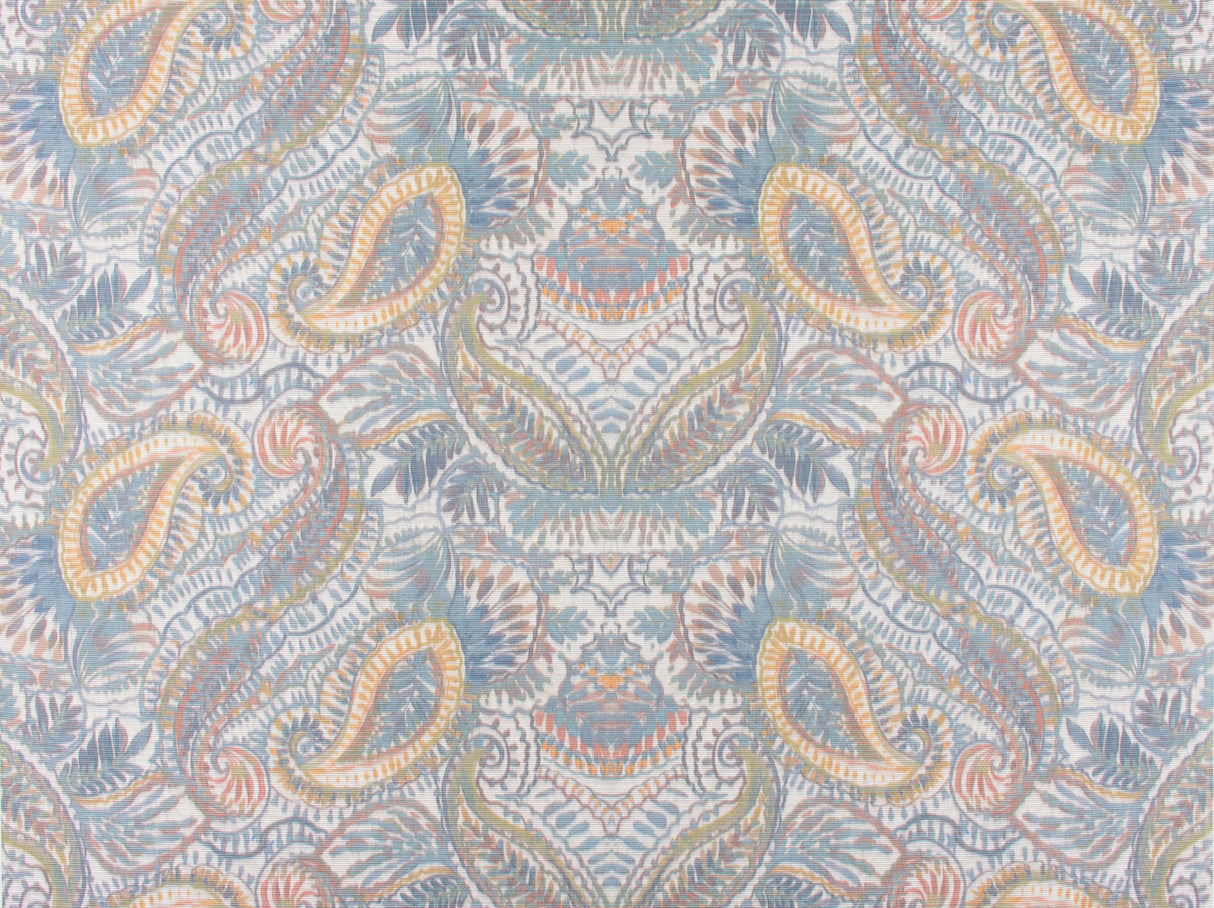 Scalamandre E5 00016855 SLATE BLUE/MULTI INDRA Fabric