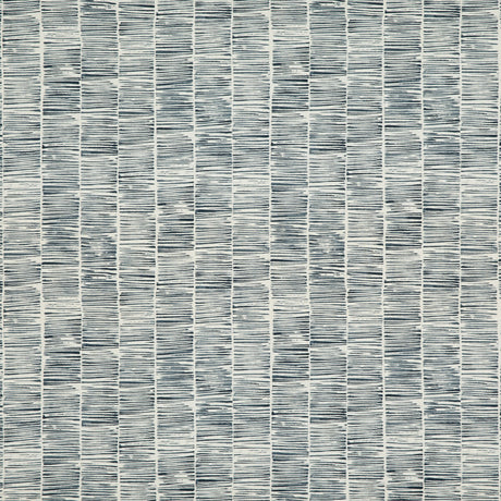 THREADS ED75044.1.0 ETCHING INDIGO Fabric - Eade's Wallpaper