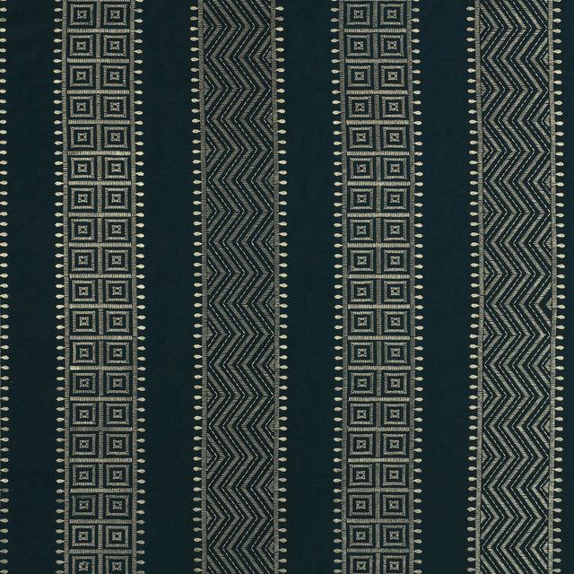 THREADS ED85239.680.0 VARIATION INDIGO Fabric - Eade's Wallpaper