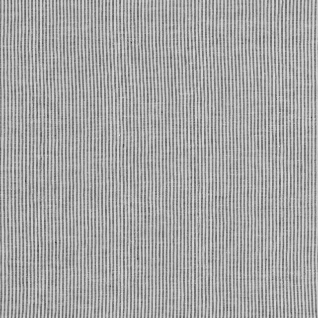 THREADS ED85331.985.0 NALA TICKING CHARCOAL Fabric - Eade's Wallpaper