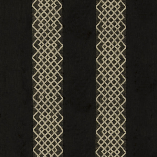 THREADS ED95007.955.0 DIAMOND SHEER EBONY Fabric - Eade's Wallpaper