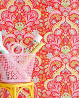 Eijffinger EJ354003 Emelie Red Damask Wallpaper