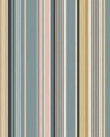 Eijffinger EJ377111 Svea Multicolor Stripe Wallpaper