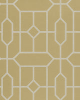 Eijffinger EJ382512 Johan Mustard Trellis Wallpaper