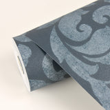 Eijffinger EJ382543 Arvid Blue Damask Wallpaper