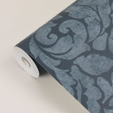 Eijffinger EJ382543 Arvid Blue Damask Wallpaper