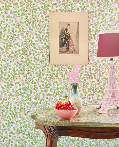 Eijffinger EJ383530 Maja Light Pink Miniature Floral Wallpaper