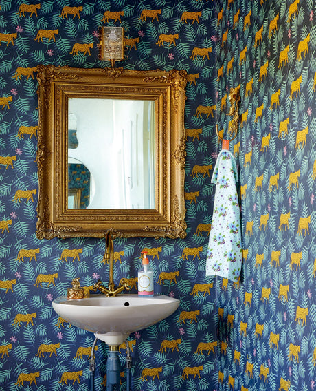 Eijffinger EJ383552 Exempel Charcoal Cheetah Wallpaper