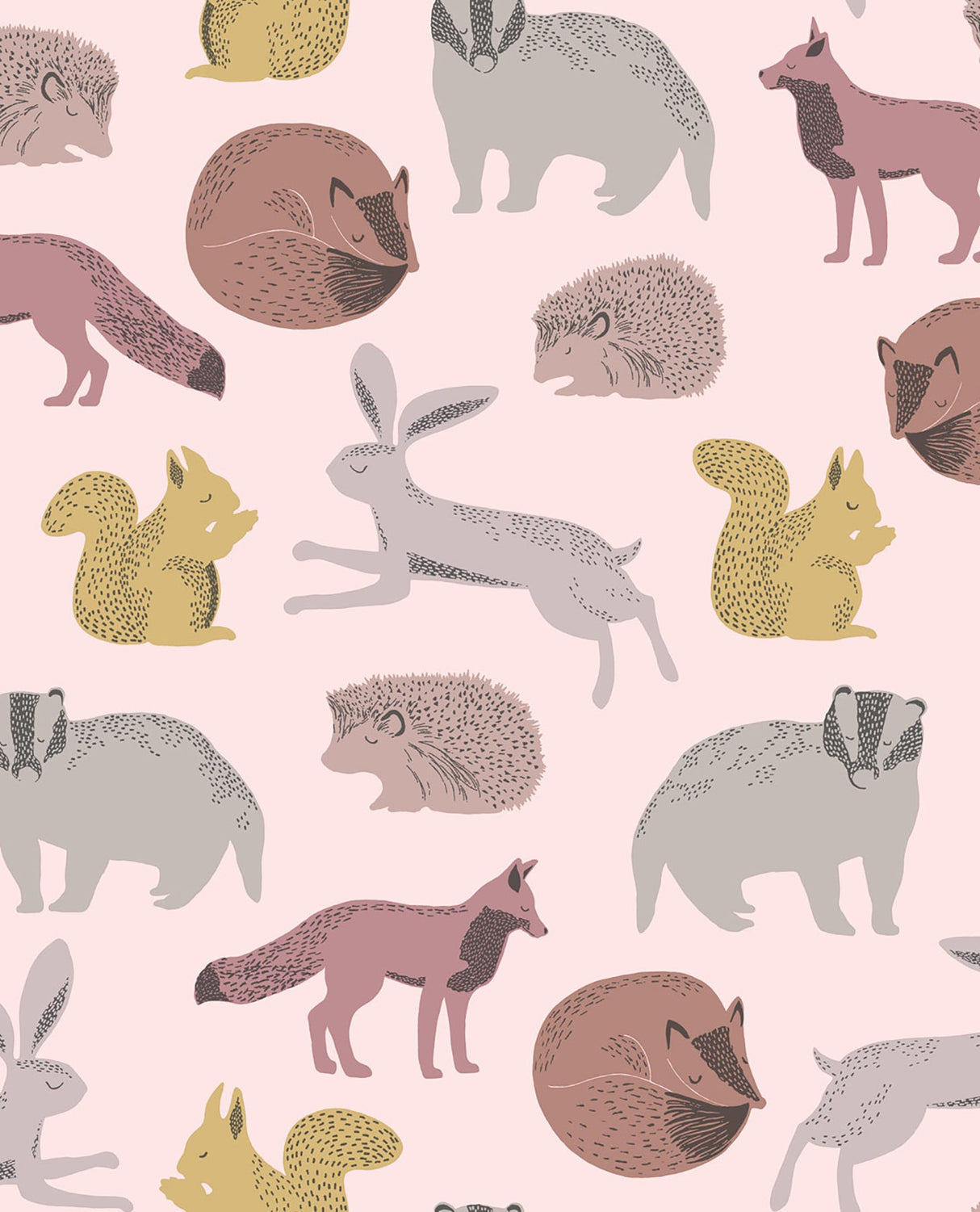 Eijffinger EJ399052 Mickel Multicolor Animals Wallpaper