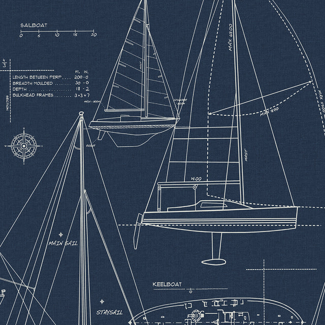 Etten Studios ET10222 Sail Away Wallpaper