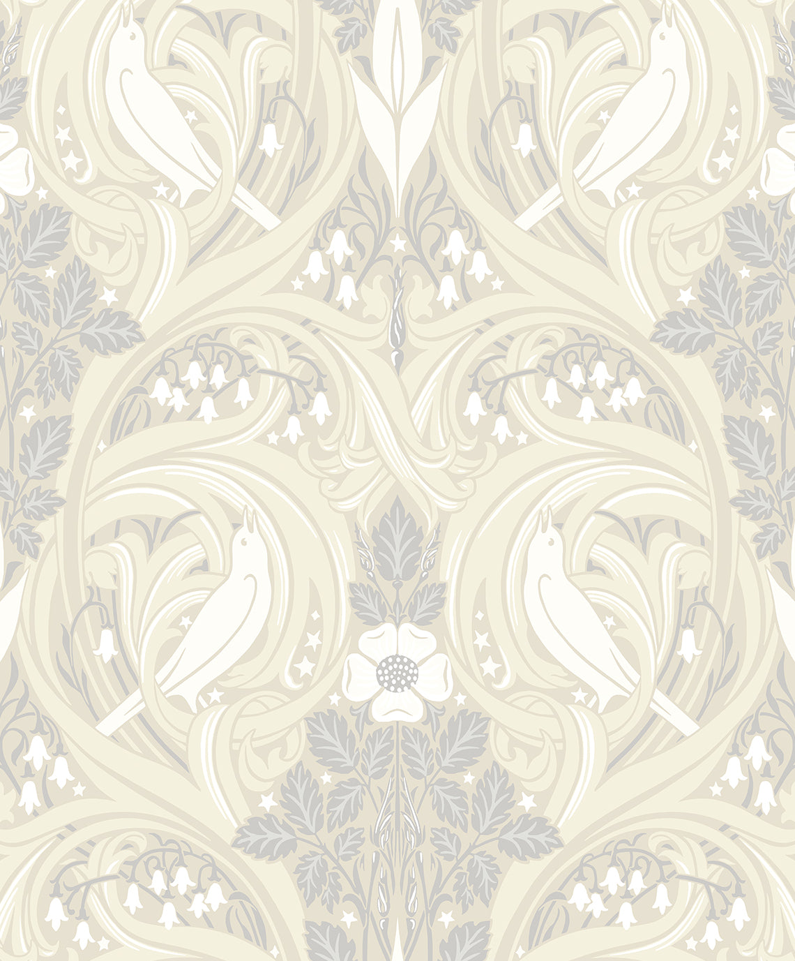 Etten Studios ET12205 Bird Scroll Wallpaper