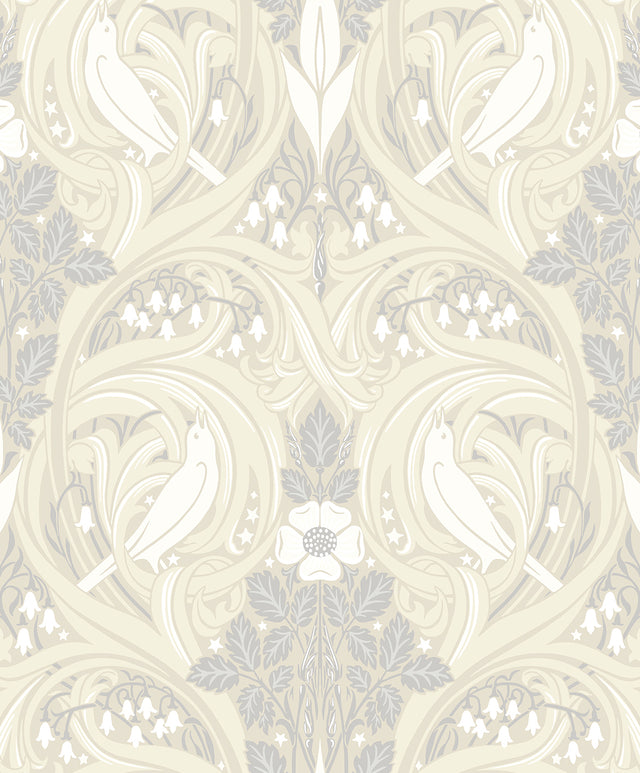 Etten Studios ET12205 Bird Scroll Wallpaper