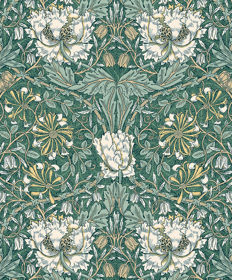 Etten Studios ET12604 Ogee Flora Wallpaper