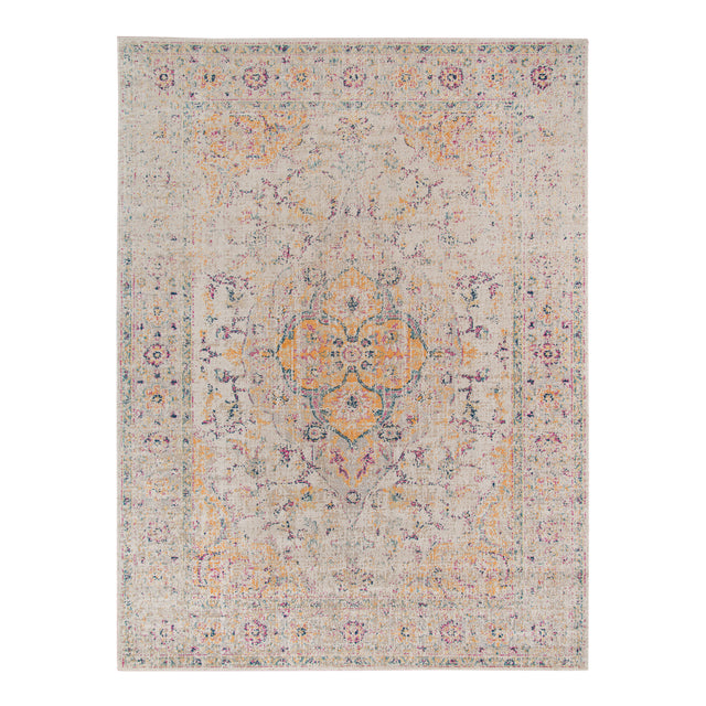Amer Rugs ETE-2 Eternal Farmhouse Oriental /Yellow Area Rug
