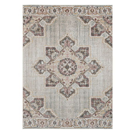 Amer Rugs ETE-20 Eternal Farmhouse Medallion /Sand Area Rug